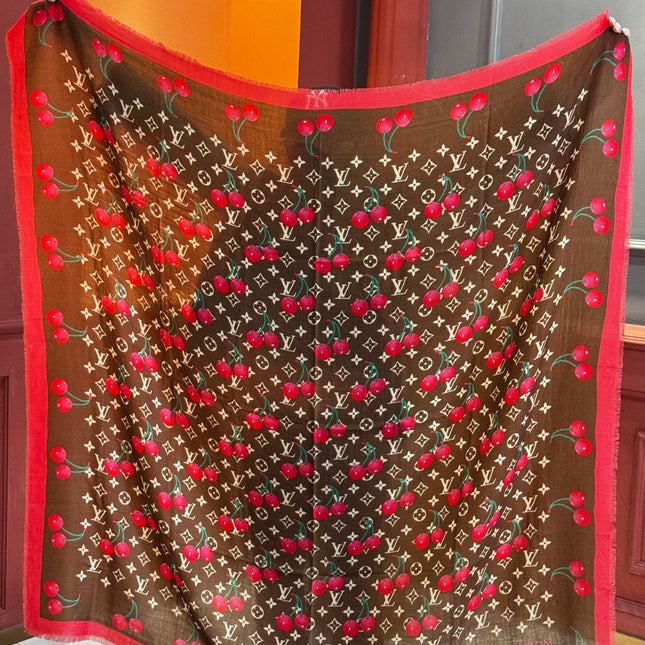 LV SCARF 140 CM IN CASHMERE 721493