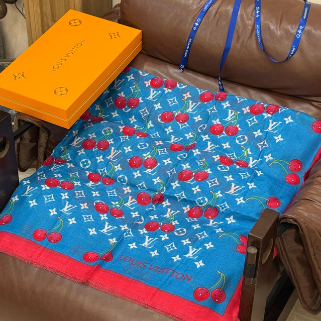 LV SCARF 140 CM IN CASHMERE 721494