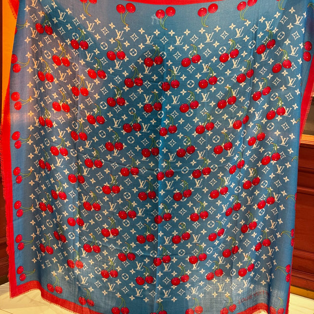 LV SCARF 140 CM IN CASHMERE 721494