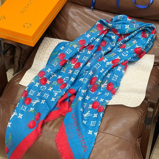 LV SCARF 140 CM IN CASHMERE 721494
