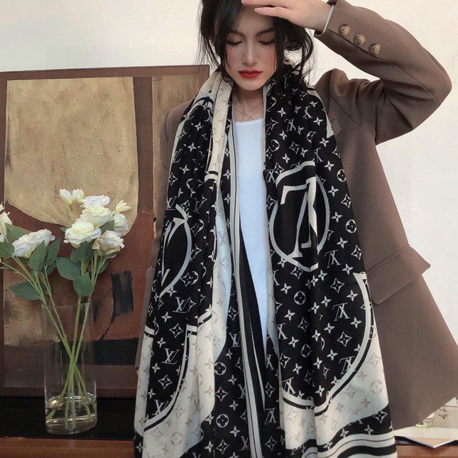 LV SCARF 200 CM IN CASHMERE 732078