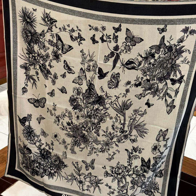 DIOR SCARF 110 CM IN CASHMERE SILK FABRIC 733887