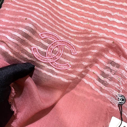 CHANEL 25S SCARF 200 IN CASHMERE VELVET 735756