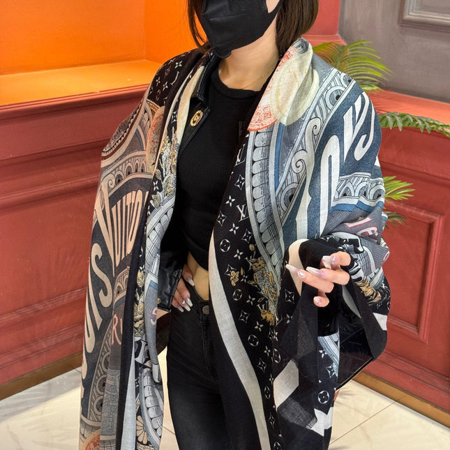 LV SCARF 200 CM IN CASHMERE 738531