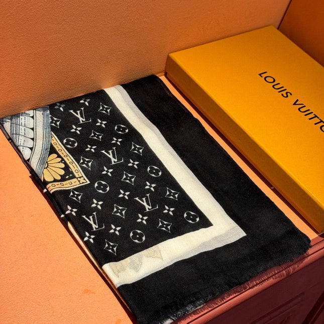 LV SCARF 200 CM IN CASHMERE 738531