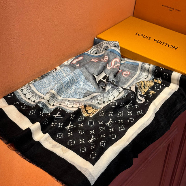 LV SCARF 200 CM IN CASHMERE 738531