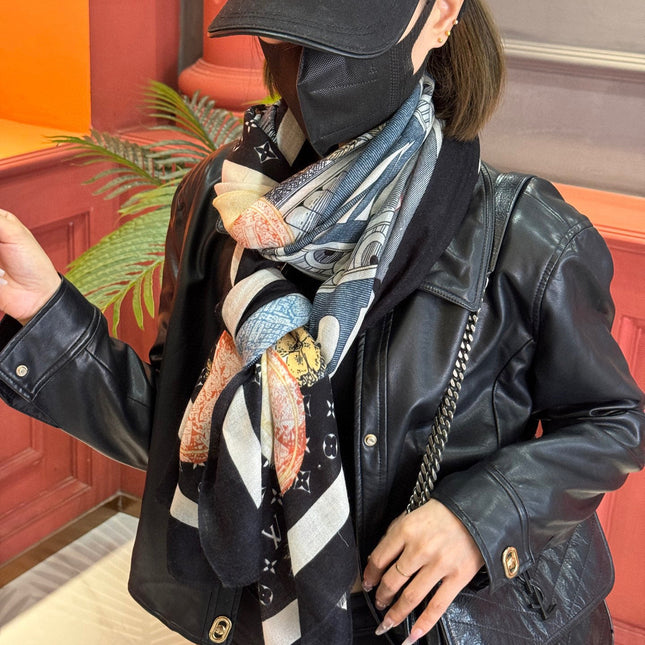 LV SCARF 200 CM IN CASHMERE 738531
