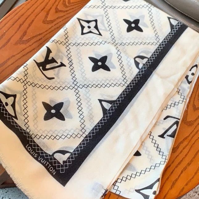 LV SCARF 200 CM IN CASHMERE 738535