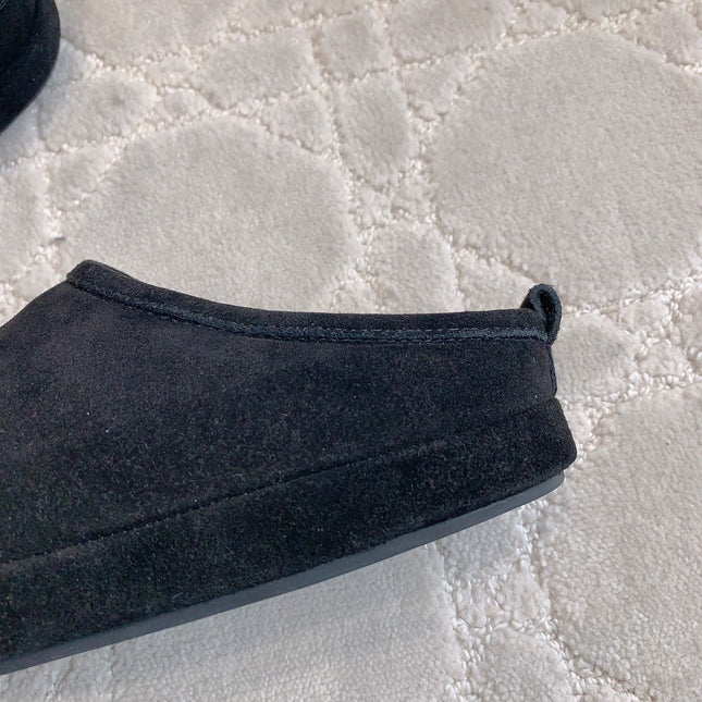 ALASKA SLIPPER IN BLACK SUEDE