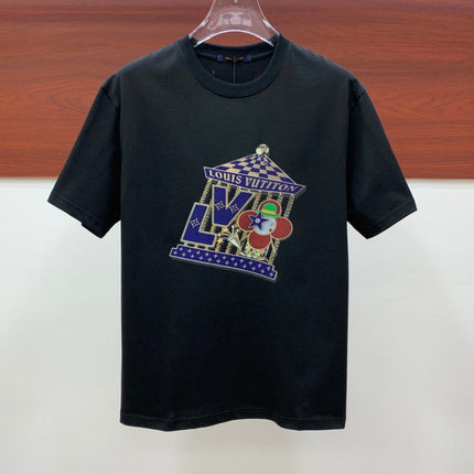 LV BLACK PURE COTTON T-SHIRT 238883