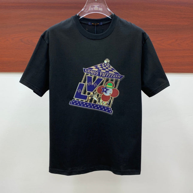 LV BLACK PURE COTTON T-SHIRT 238883