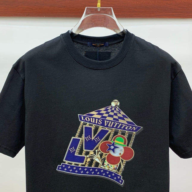 LV BLACK PURE COTTON T-SHIRT 238883