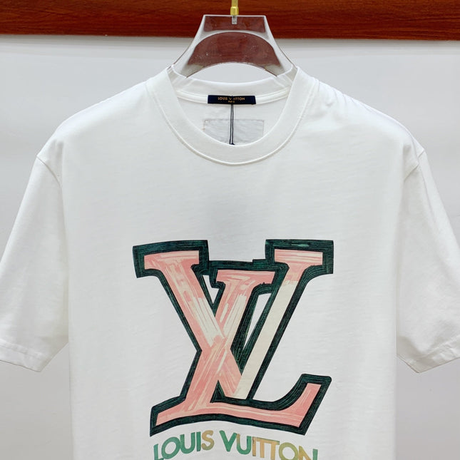 LV T-SHIRT IN WHITE PURE COTTON 238886