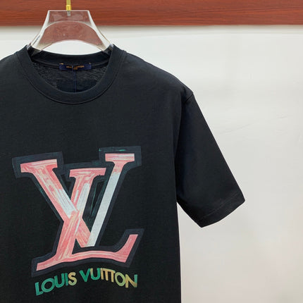 LV T-SHIRT IN BLACK PURE COTTON 238887