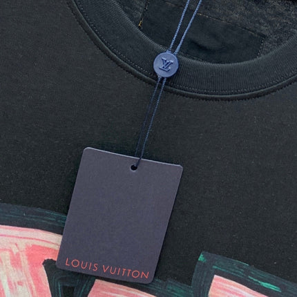 LV T-SHIRT IN BLACK PURE COTTON 238887