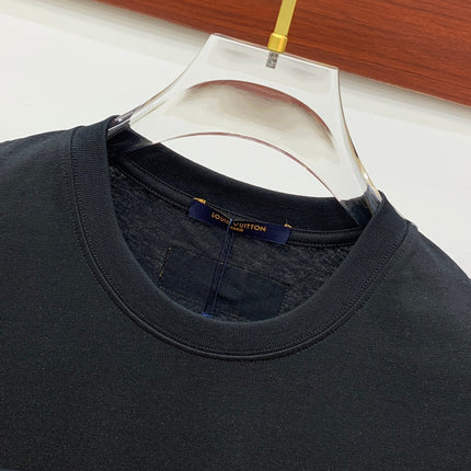 LV T-SHIRT IN BLACK PURE COTTON 238887