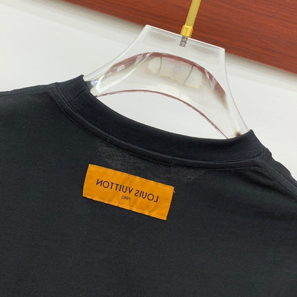 LV BLACK PURE COTTON FABRIC T-SHIRT 238885