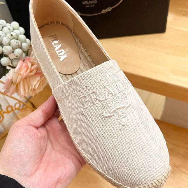 pra espadrilles beige canvas