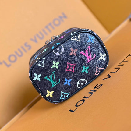 NICE NANO 14 IN COLORFUL MONOGRAM CANVAS SILVER ZIPPER