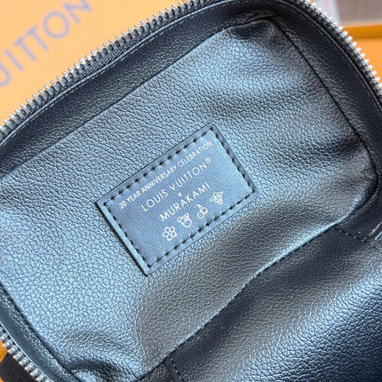 NICE NANO 14 IN COLORFUL MONOGRAM CANVAS SILVER ZIPPER