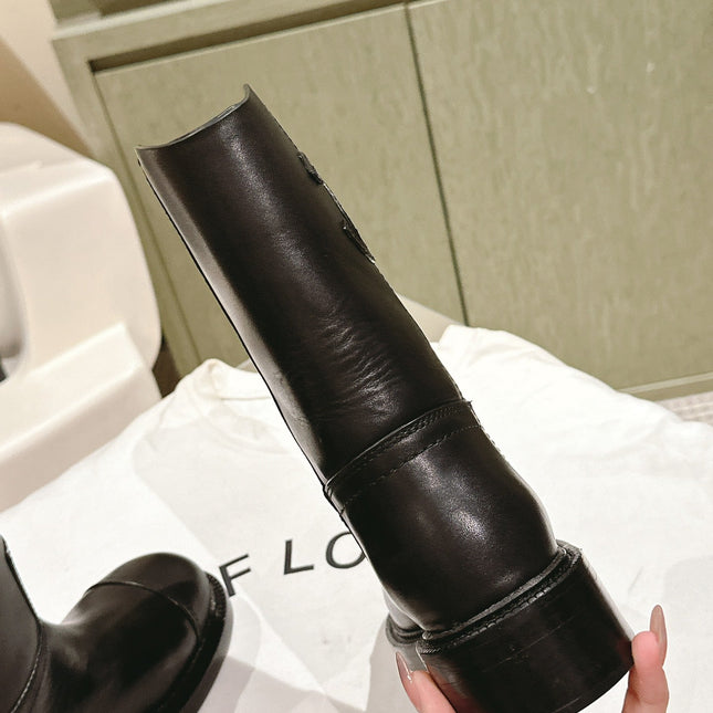 CC SHORT BOOTS BROWN CALFSKIN