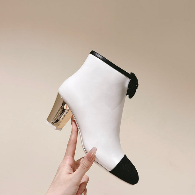 CC SHORT BOOST WHITE PURE LAMBSKIN