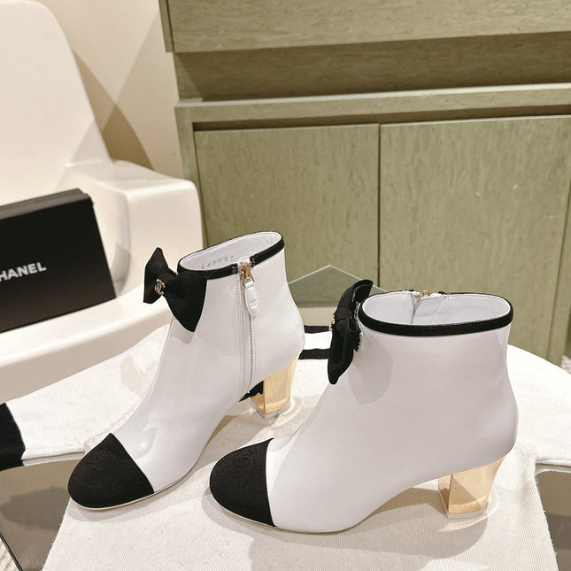 CC SHORT BOOST WHITE PURE LAMBSKIN