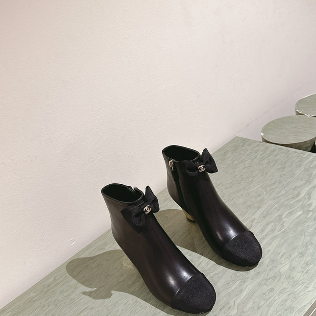 CC SHORT BOOST BLACK PURE LAMBSKIN