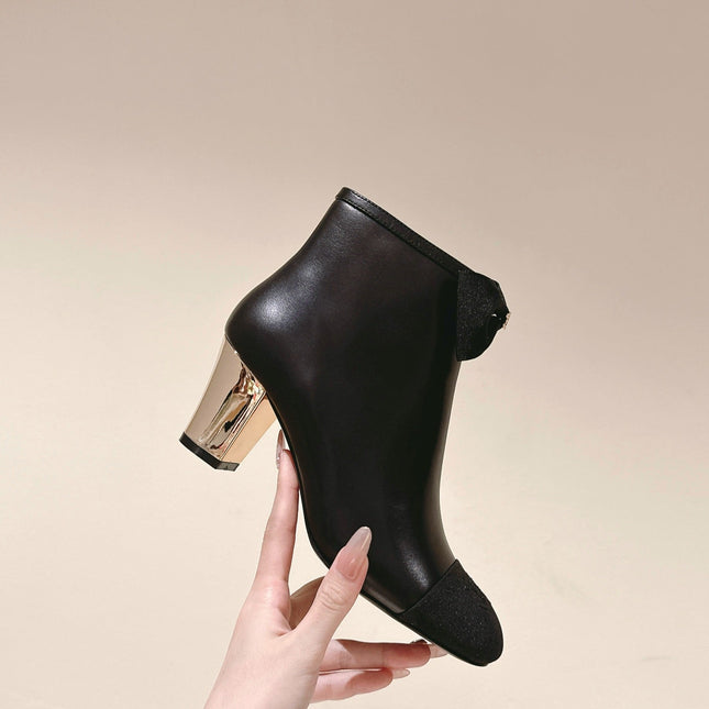 CC SHORT BOOST BLACK PURE LAMBSKIN