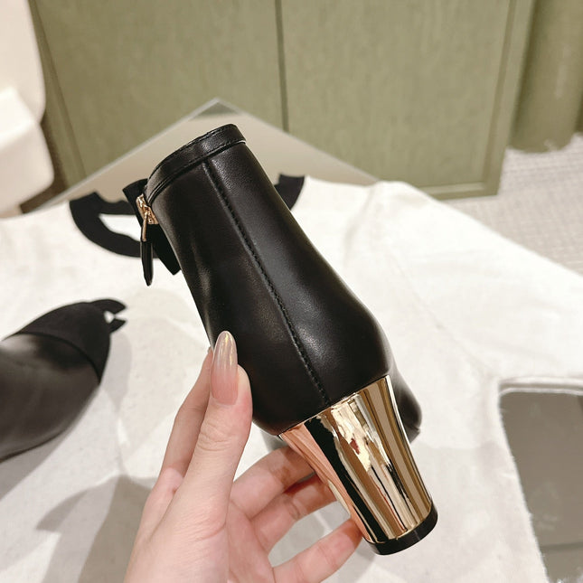 CC SHORT BOOST BLACK PURE LAMBSKIN