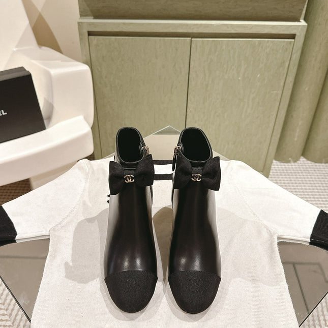 CC SHORT BOOST BLACK PURE LAMBSKIN