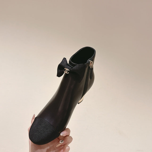 CC SHORT BOOST BLACK PURE LAMBSKIN