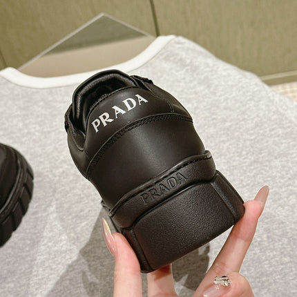 PRA FLATFORM SNEAKERS BLACK CALFSKIN