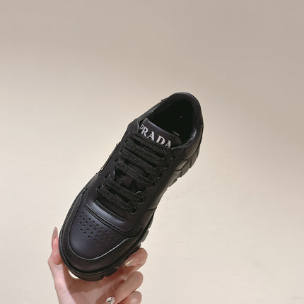 PRA FLATFORM SNEAKERS BLACK CALFSKIN
