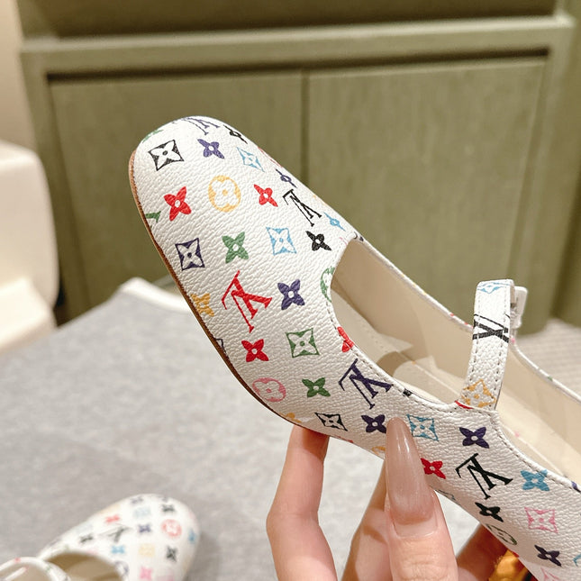 SWING HIGH MARY JANE 55 MM IN WHITE MONOGRAM CALFSKIN