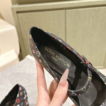SWING HIGH MARY JANE 55 MM IN BLACK MONOGRAM CALFSKIN