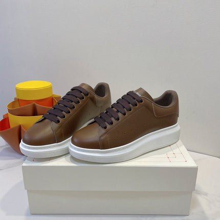 OVERSIZED SNEAKERS IN BROWN SMOOTH CALFSKIN