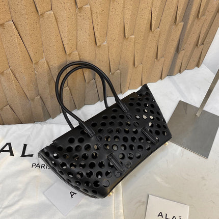 NEO MINA 20 BAG IN BLACK PERFORATED CALFSKIN