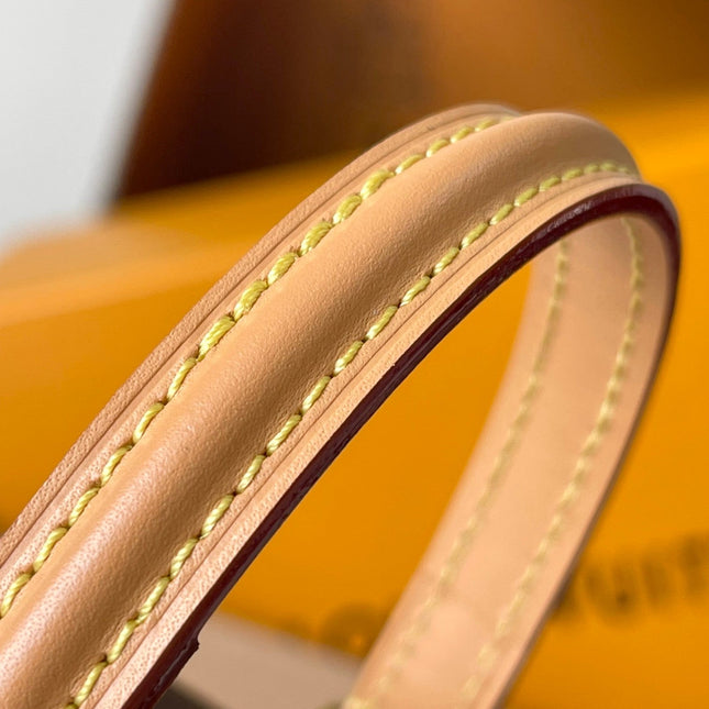NANO CANNES 14 IN BROWN MONOGRAM CANVAS AND LEATHER TRIM