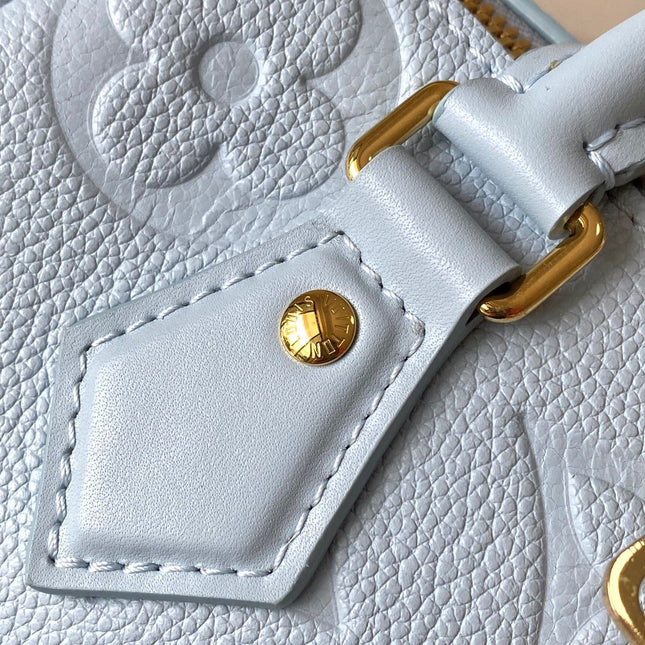 SPEEDY BANDOULIÈRE 20 IN BLUE HOUR MONOGRAM EMPREINTE LEATHER