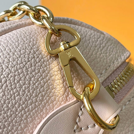 SPEEDY BANDOULIÈRE 20 IN LIGHT PINK MONOGRAM EMPREINTE LEATHER