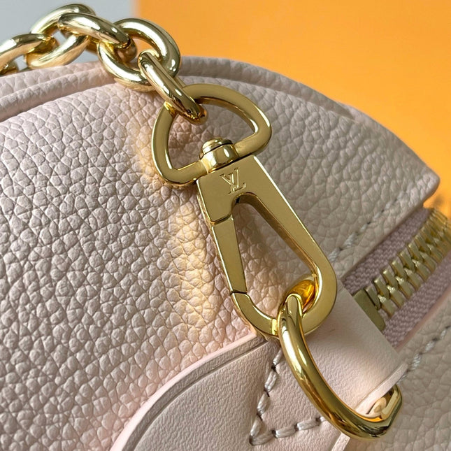 SPEEDY BANDOULIÈRE 20 IN LIGHT PINK MONOGRAM EMPREINTE LEATHER