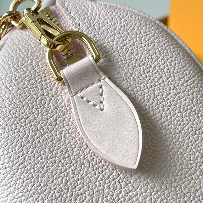 SPEEDY BANDOULIÈRE 20 IN LIGHT PINK MONOGRAM EMPREINTE LEATHER