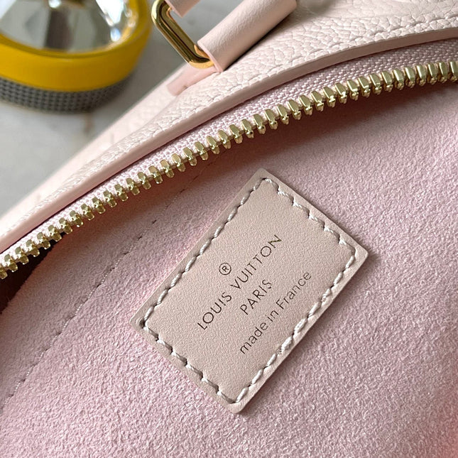 SPEEDY BANDOULIÈRE 20 IN LIGHT PINK MONOGRAM EMPREINTE LEATHER