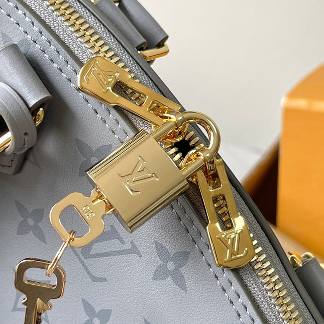 ALMA BB 23 IN TRIANON MONOGRAM CALFSKIN GOLD HARDWARE