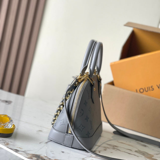 ALMA BB 23 IN TRIANON MONOGRAM CALFSKIN GOLD HARDWARE