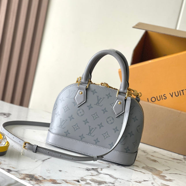 ALMA BB 23 IN TRIANON MONOGRAM CALFSKIN GOLD HARDWARE