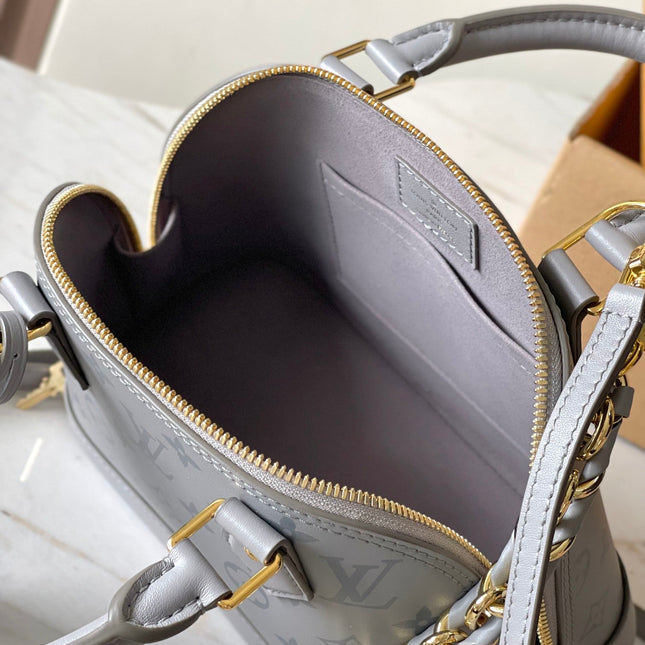 ALMA BB 23 IN TRIANON MONOGRAM CALFSKIN GOLD HARDWARE