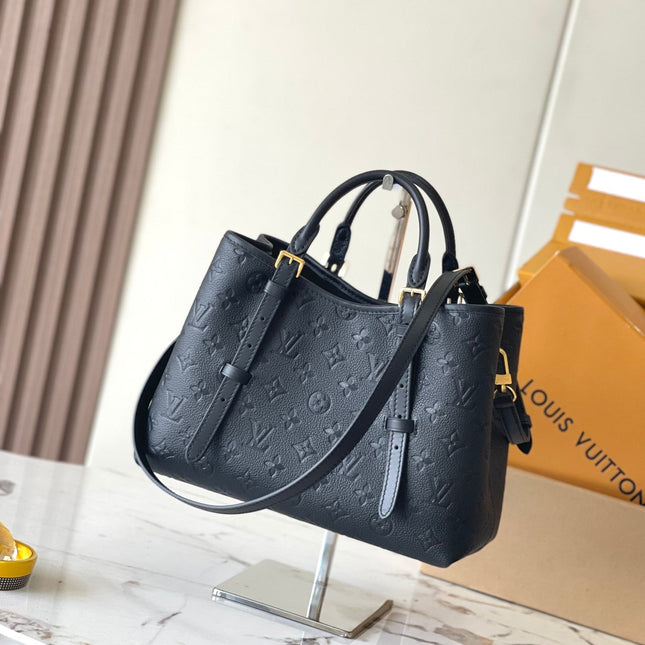 BABYLONE TOTE 31 IN BLACK MONOGRAM EMPREINTE LEATHER