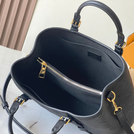 BABYLONE TOTE 31 IN BLACK MONOGRAM EMPREINTE LEATHER